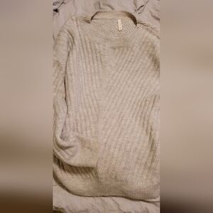 Pinkblush Women's Beige Crewneck Sweater